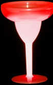 glowing red margarita cup